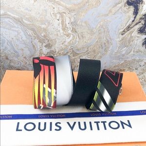 Louis Vuitton Race Speedy Black Leather Belt